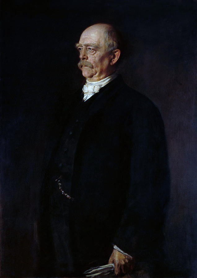 Otto von Bismarck Portrait - Franz von Lenbach Painting by War Is Hell Store