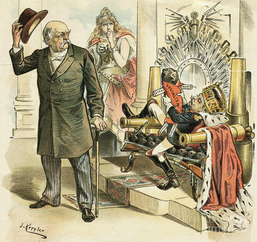 Otto Von Bismarck Resigning To Emperor Photograph by Bettmann