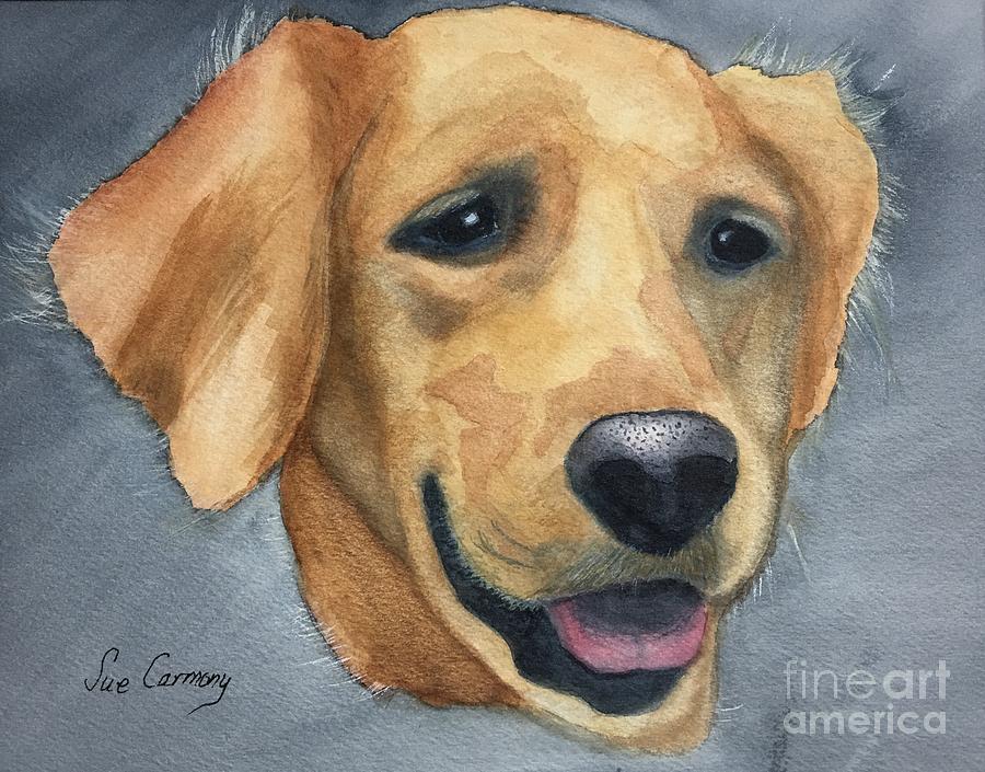 Our Best Friend Josie Painting by Sue Carmony