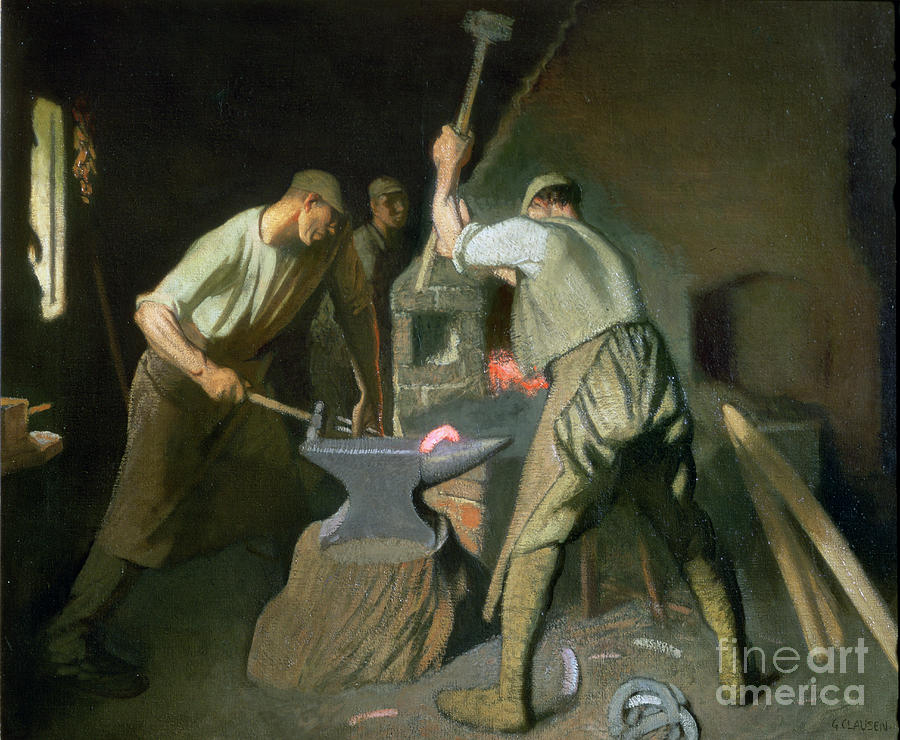 Our Blacksmith Photograph by George Clausen