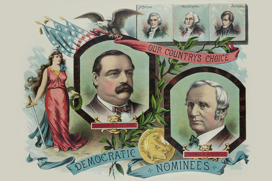 Cleveland Painting - Our countrys choice--Democratic nominees by Continental Publishing