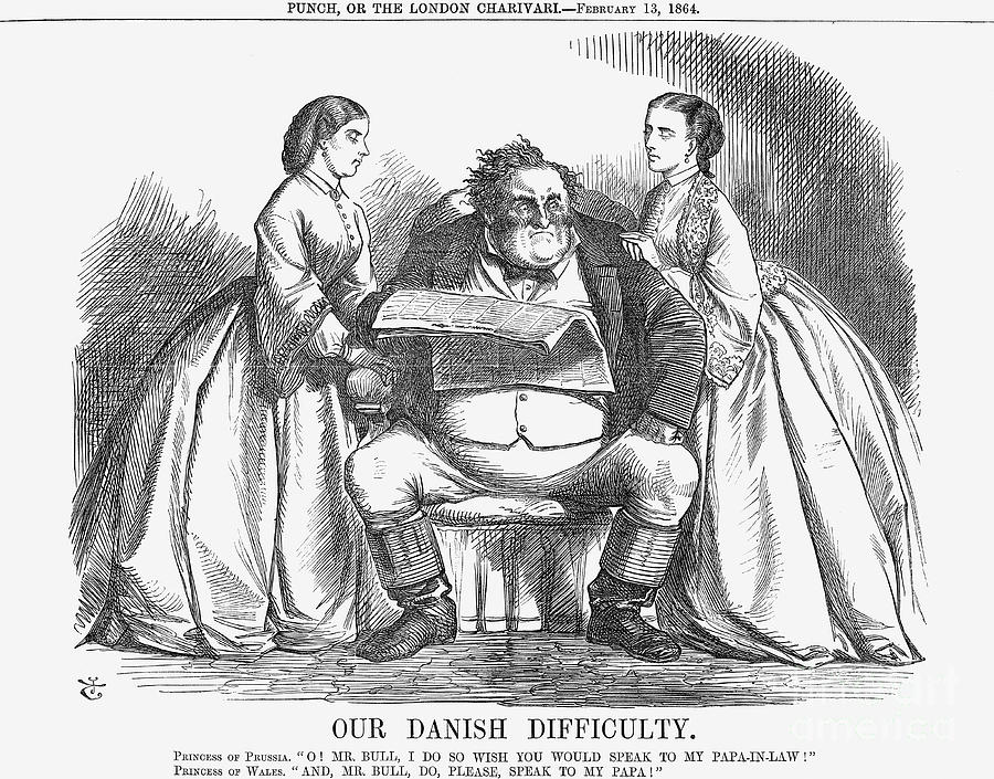 Our Danish Difficulty, 1864. Artist Drawing by Print Collector