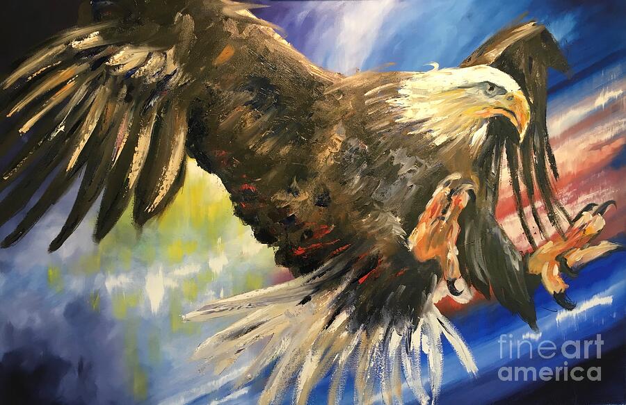 Our Eagle Painting by Alan Metzger