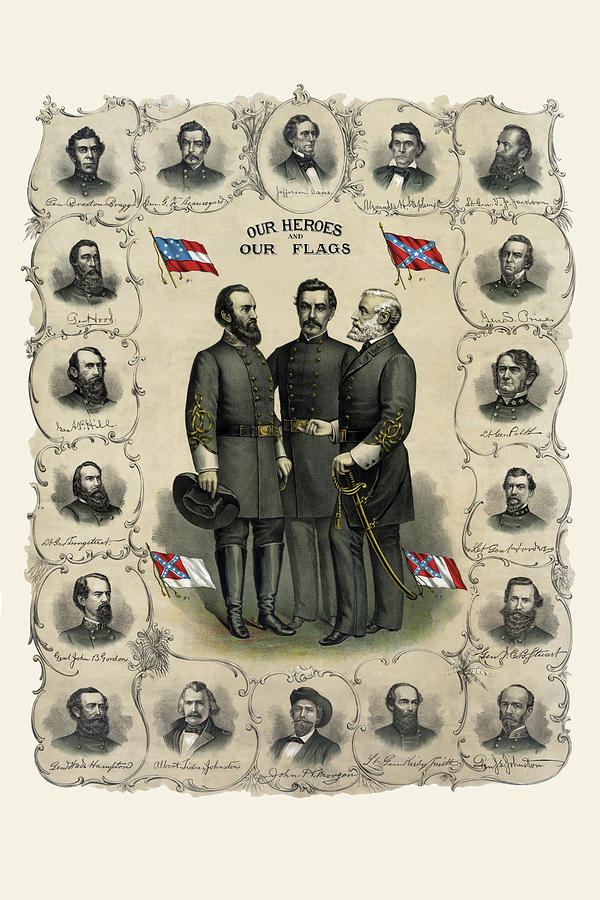 Our heroes and our flag Painting by Southern Lithograph Co