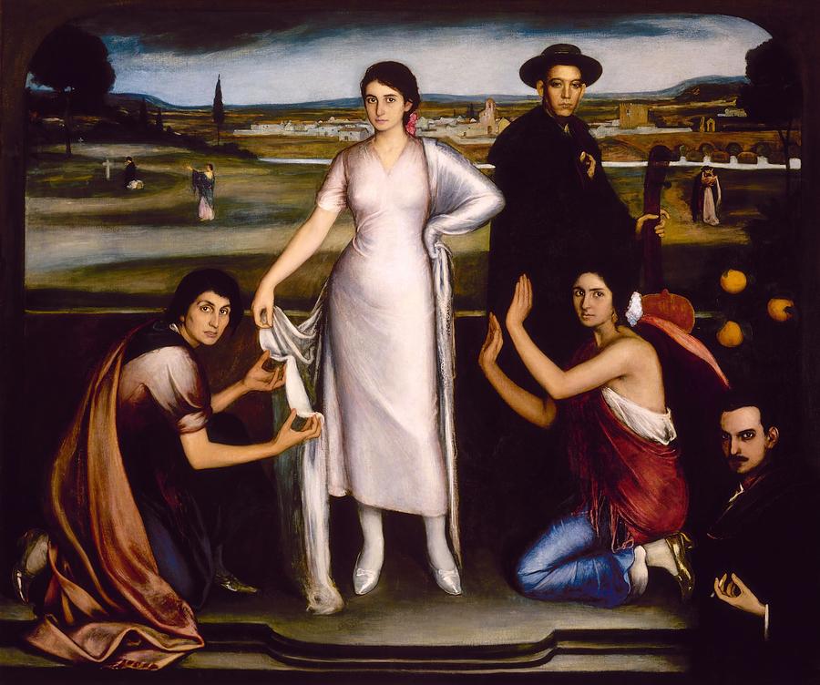 Our Lady of Andalucia, 1907, Oil and tempera on canvas, 169 x 200 cm. Painting by Julio Romero de Torres -1874-1930-