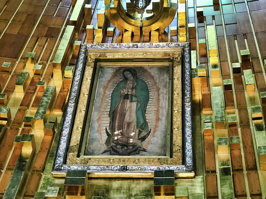 Our Lady of Guadalupe Portrait Photograph by Ken Ilio