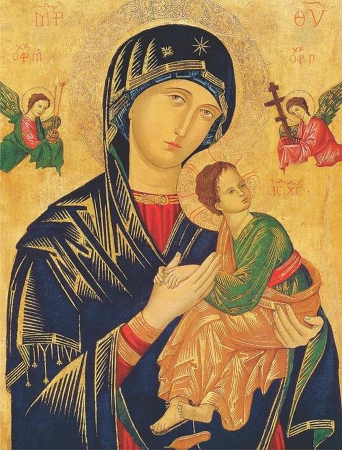 Our Lady of Perpetual Help Painting by Restored Vintage Shop - Fine Art ...