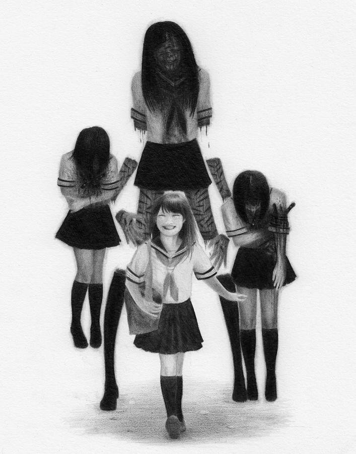 Our Last School Days - Artwork Drawing by Ryan Nieves