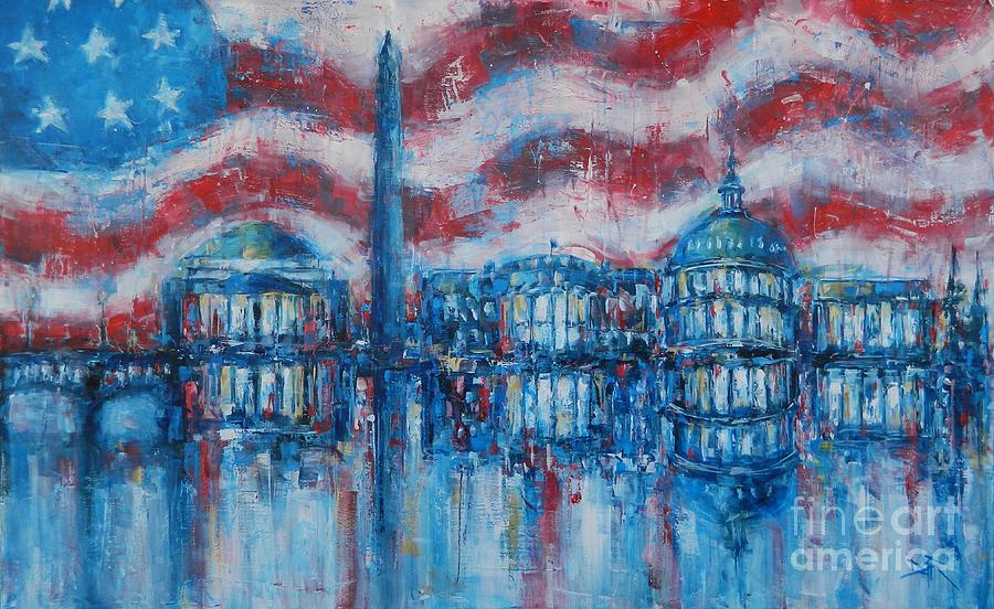 Our Nations Capital Painting by Dan Campbell