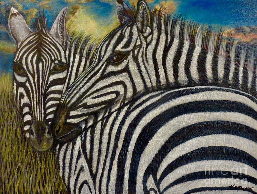 Our Stripes May Be Different But Our Hearts Beat As One Painting by Kimberlee Baxter