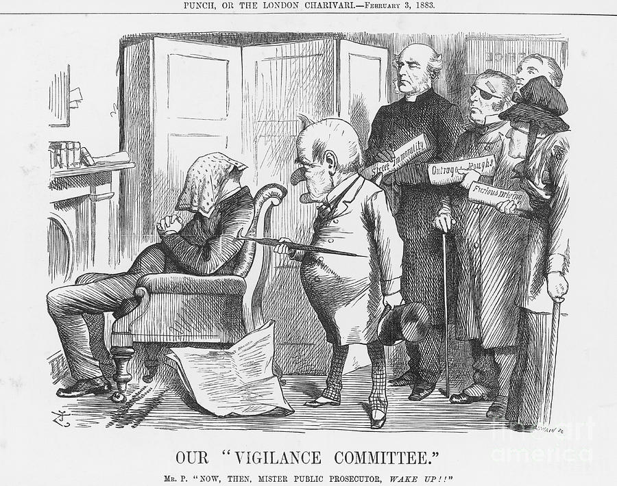 Our Vigilance Committee, 1883 Drawing by Print Collector