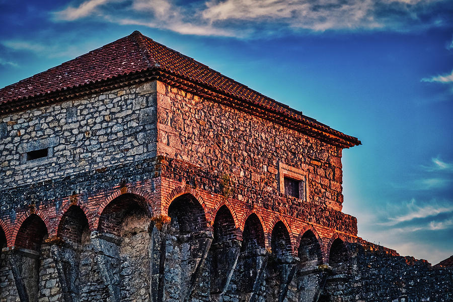 Ourem Castle Dusk - Portugal Photograph by Stuart Litoff