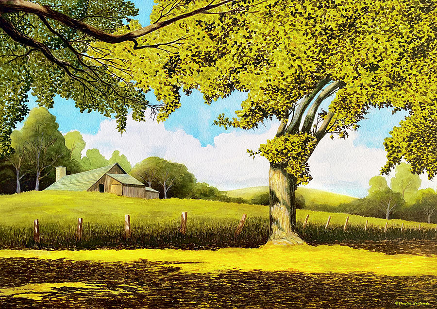 Out at the Farm Painting by Douglas Castleman