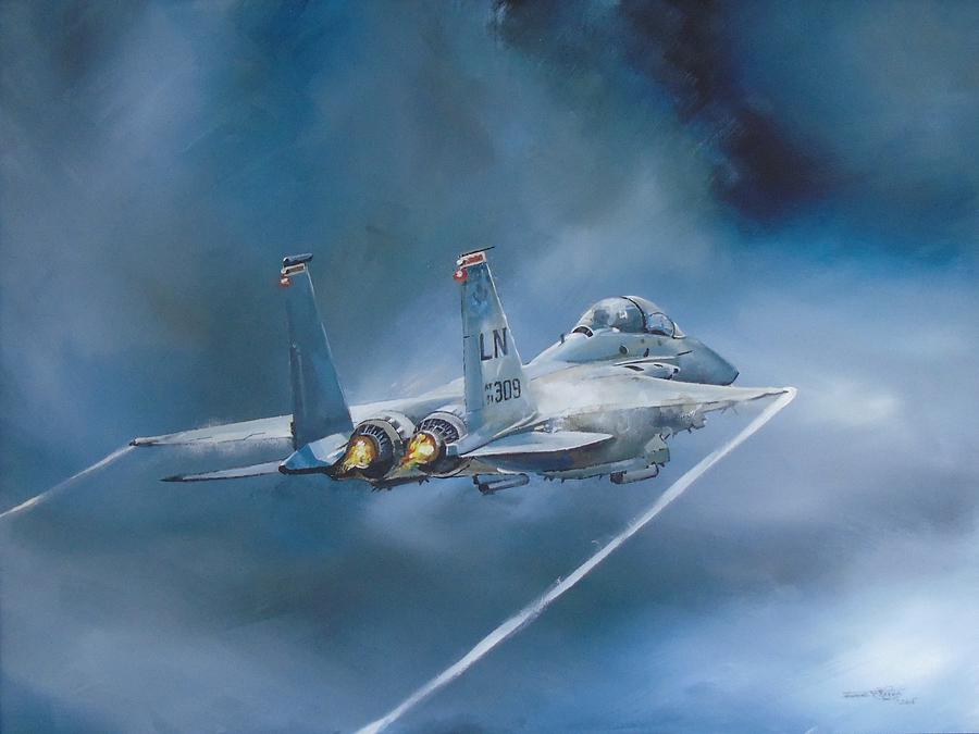 Out of Lakenheath Painting by Terence R Rogers