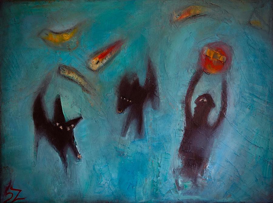 Out of the blue Painting by Suzy Norris