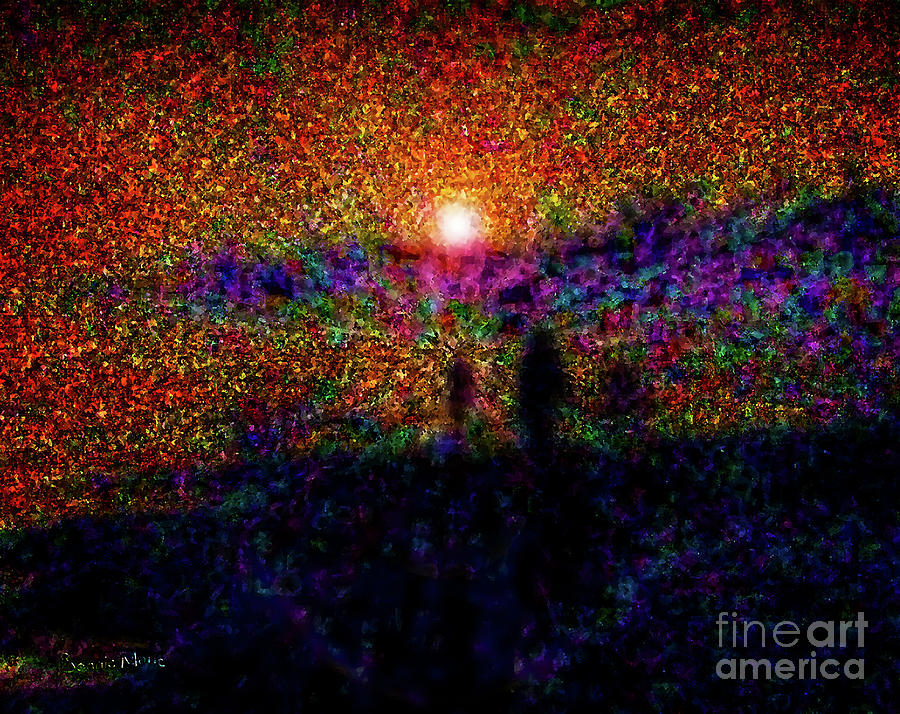 Out of the darkness into the light Painting by Bonnie Marie