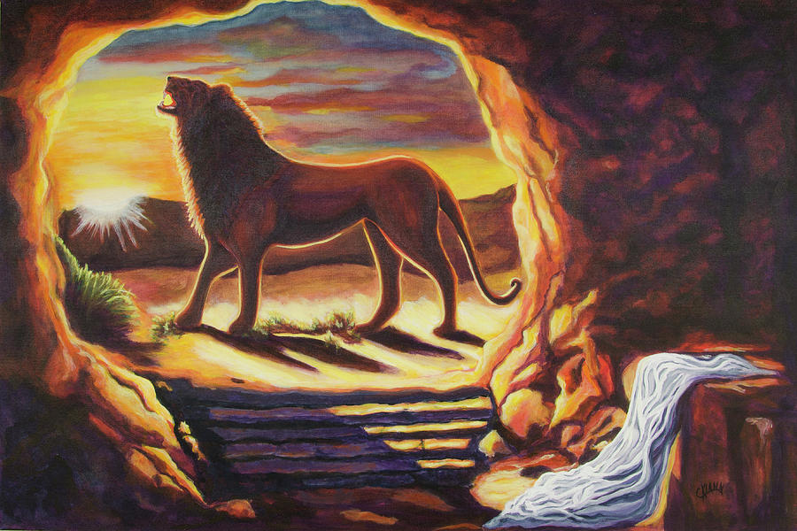 Empty Tomb Painting - Out of the Silence by Claudia Klann