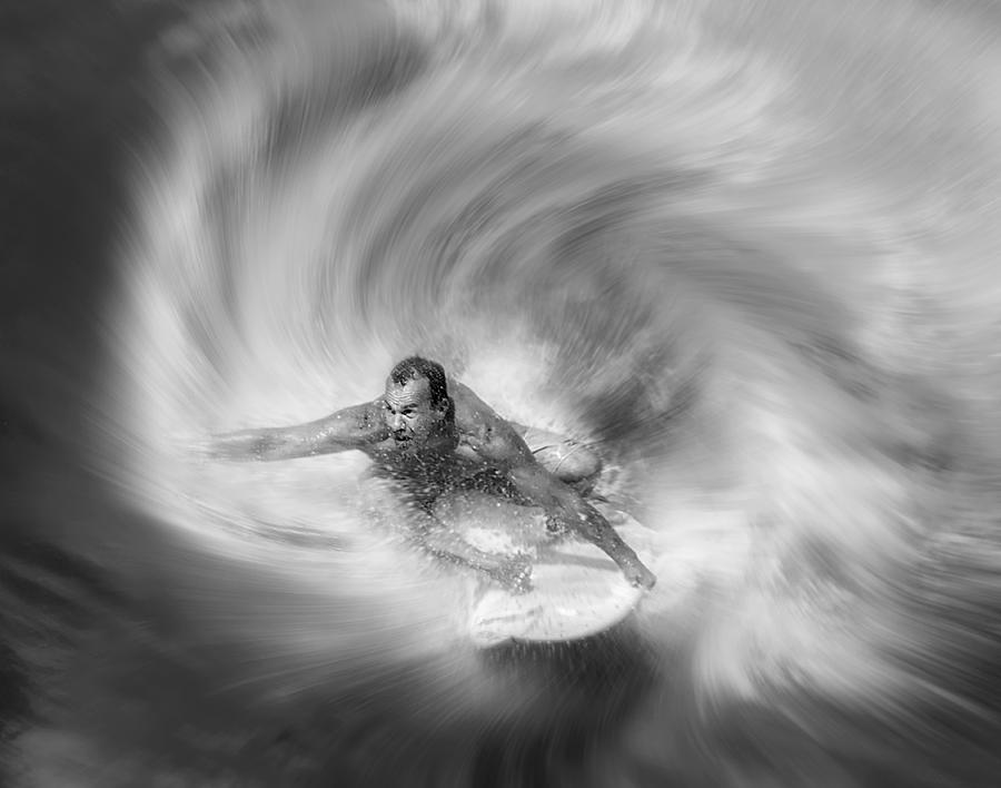 Black And White Photograph - Out Of Wave by Handi Nugraha