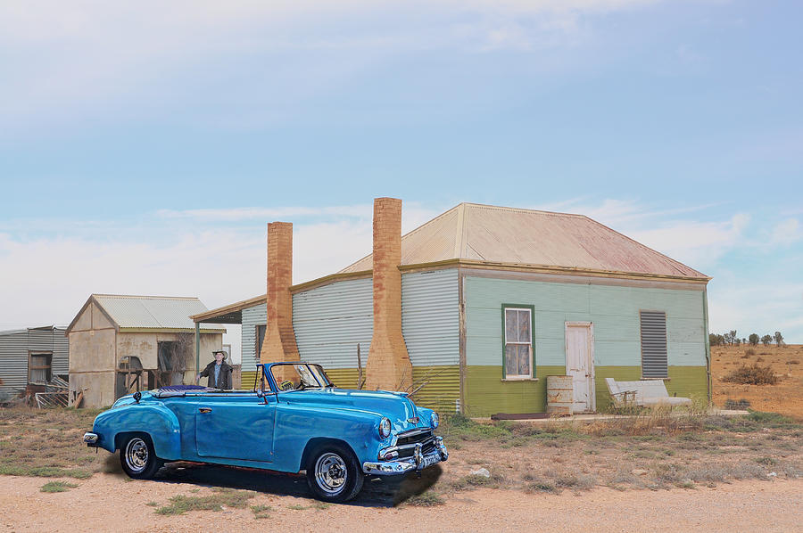 Fantasy Photograph - Outback Car by Peter Hammer