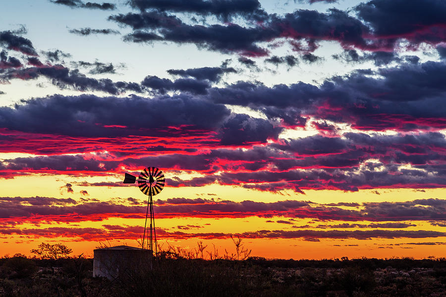 Outback Sunset Photograph by Robert Caddy