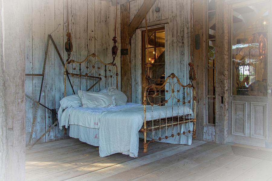 Outdoor Bedroom at Magnolia Pearl in Fredericksburg Photograph by Lynn Bauer
