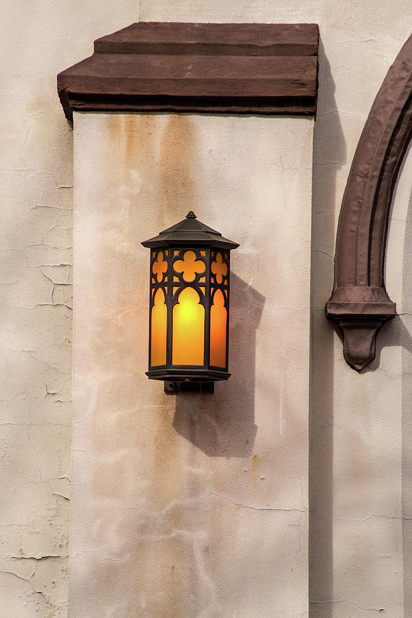 Outdoor Church Light Photograph by Don Johnson