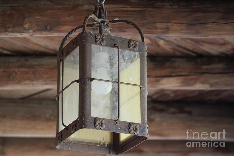 Outdoor Lamp At Fort Stanton New Mexico Photograph