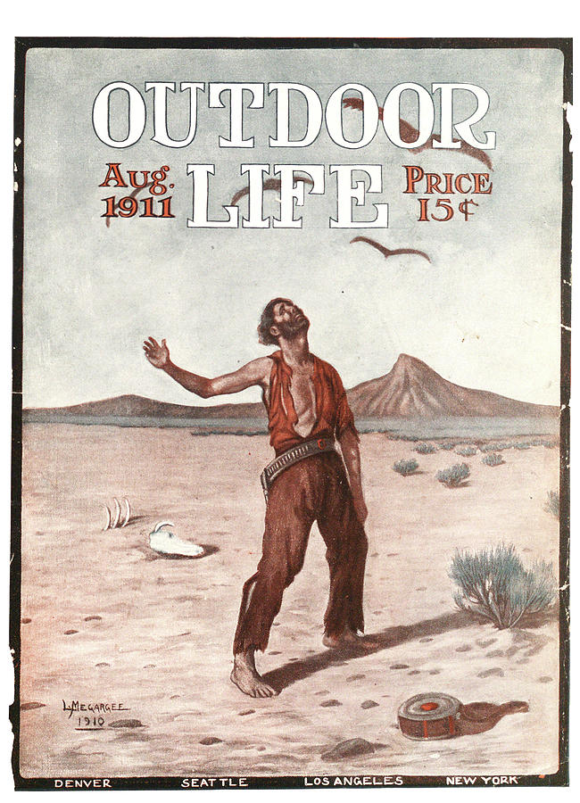 Summer Painting - Outdoor Life Magazine Cover August 1911 by Outdoor Life