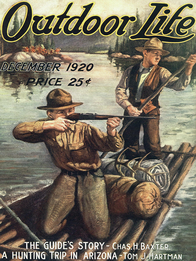 Outdoor Life Magazine Cover December 1920 Painting by Outdoor Life Outdoor Life Magazine Cover December 1920 Painting by Outdoor Life