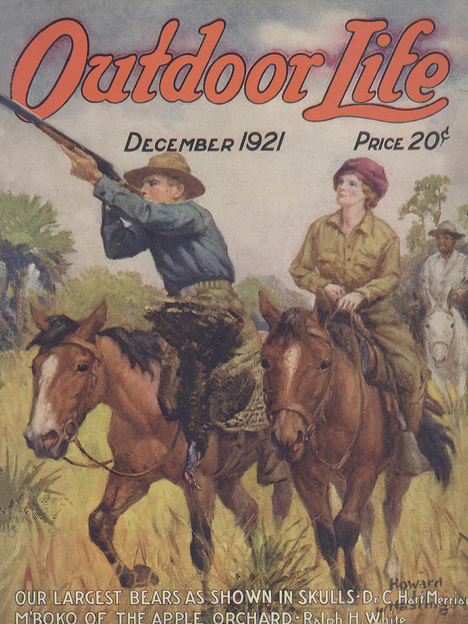 Turkey Painting - Outdoor Life Magazine Cover December 1921 by Outdoor Life