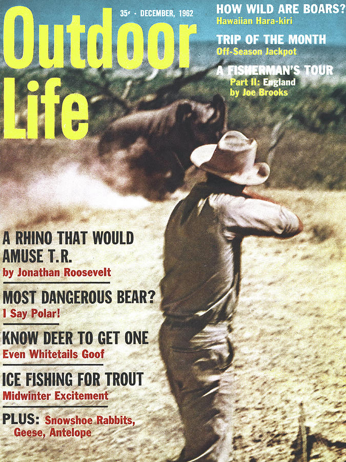 Rhino Photograph - Outdoor Life Magazine Cover December 1962 by Outdoor Life