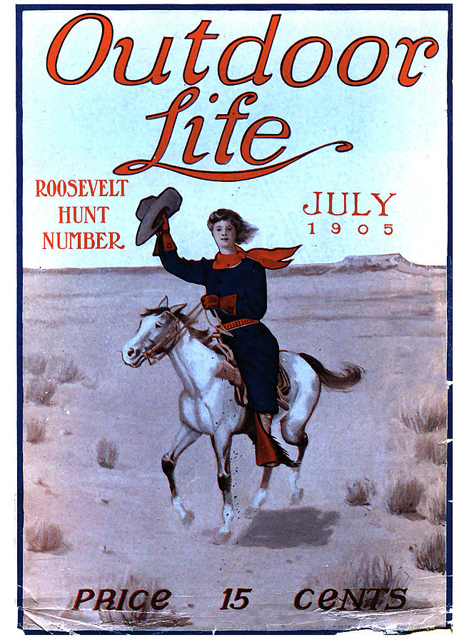 Outdoor Life Magazine Cover July 1905 Painting by Outdoor Life - Fine ...