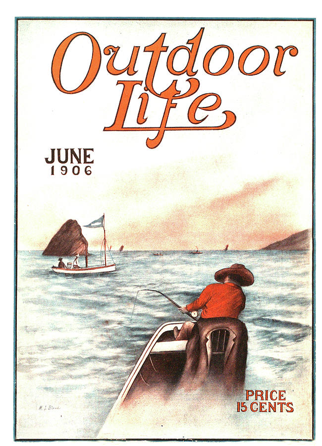 Summer Painting - Outdoor Life Magazine Cover June 1906 by Outdoor Life
