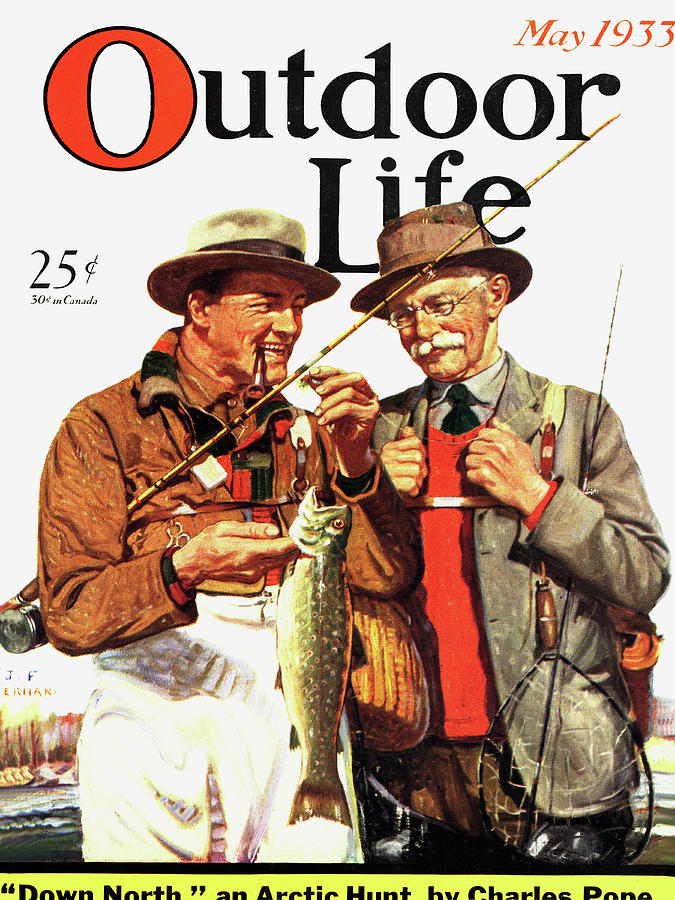 Outdoor Life Magazine Cover May 1933 Painting by Outdoor Life - Fine ...