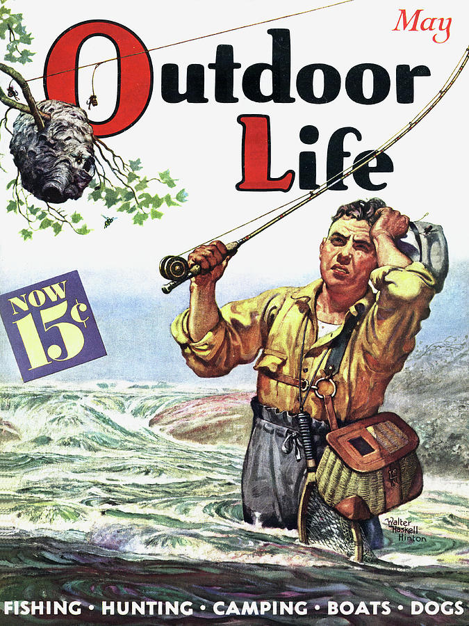 Outdoor Life Magazine Cover May 1937 Painting by Outdoor Life - Fine Art  America