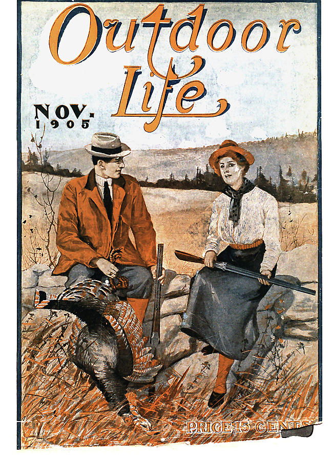 Outdoor Life Magazine Cover November 1905 Painting by Outdoor Life Outdoor Life Magazine Cover November 1905 Painting by Outdoor Life