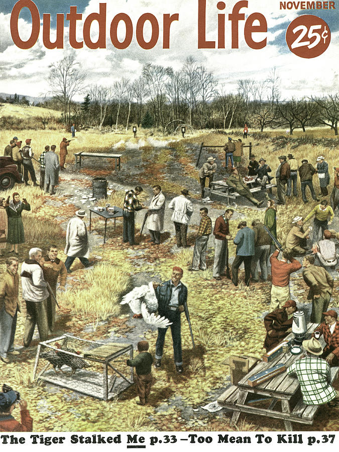 Outdoor Life Magazine Cover November 1954 Drawing by Outdoor Life Outdoor Life Magazine Cover November 1954 Drawing by Outdoor Life