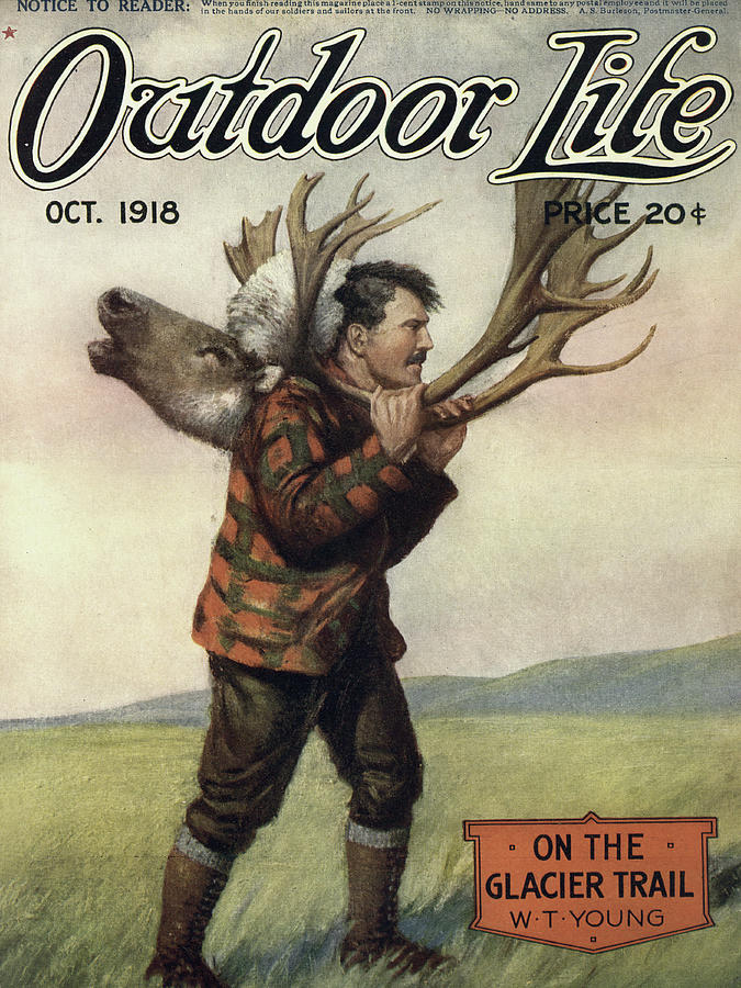 Fall Painting - Outdoor Life Magazine Cover October 1918 by Outdoor Life