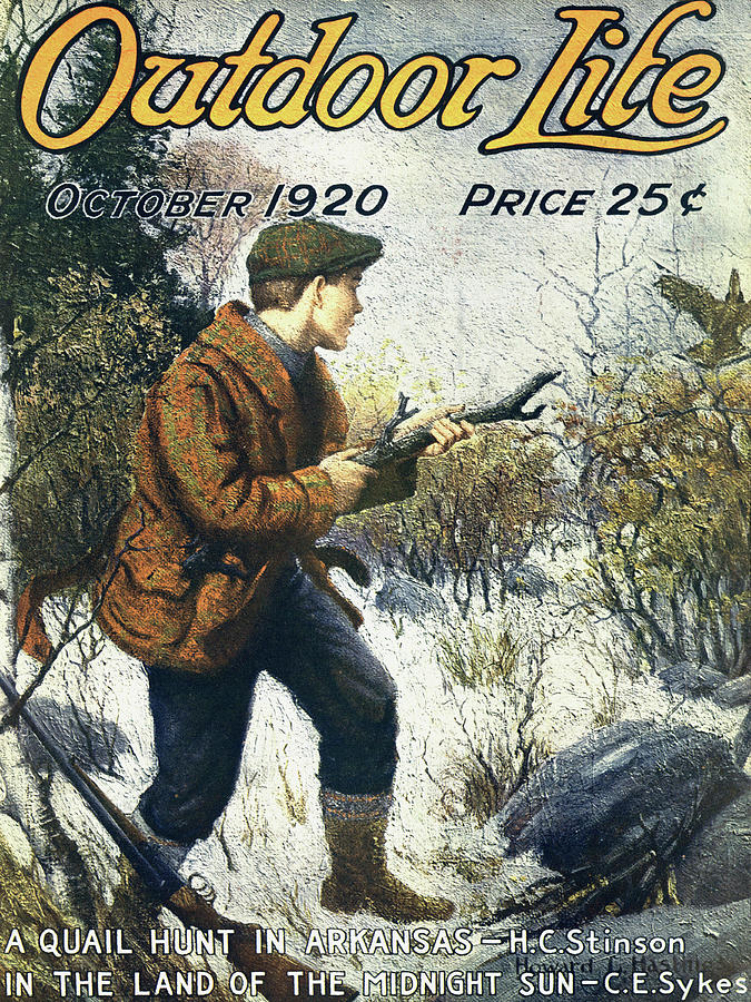 Fall Painting - Outdoor Life Magazine Cover October 1920 by Outdoor Life