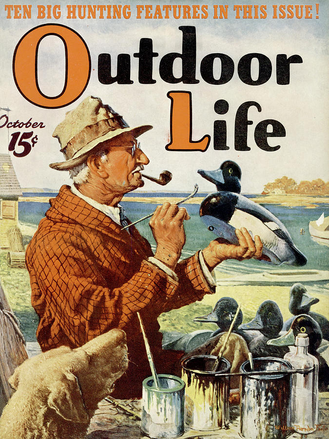 Fall Painting - Outdoor Life Magazine Cover October 1939 by Outdoor Life