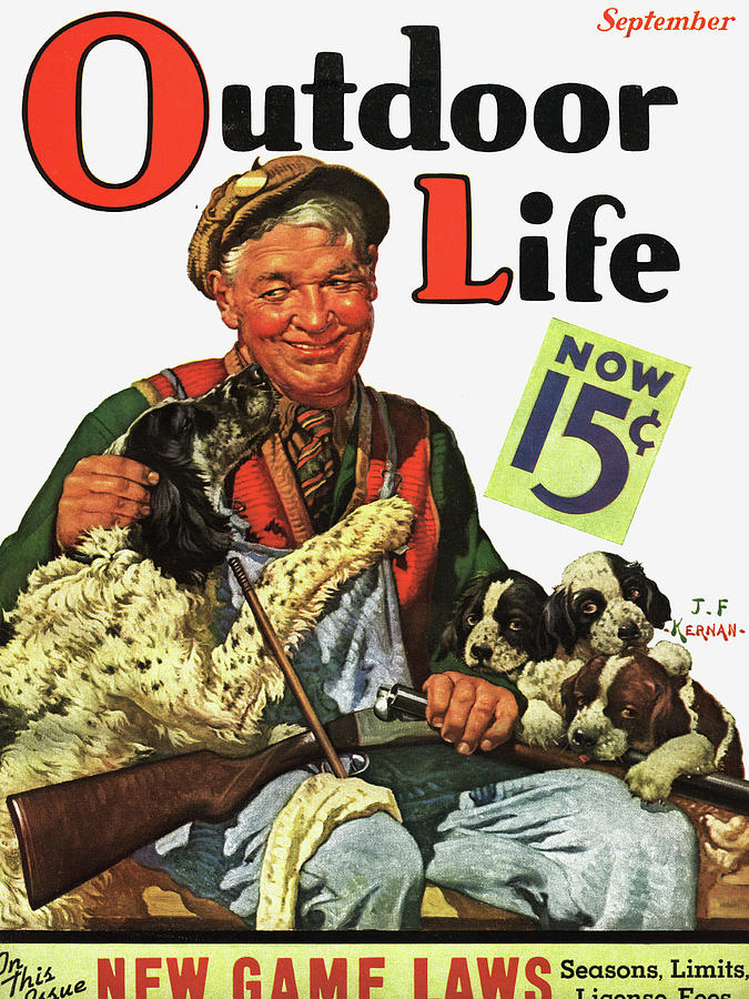 Outdoor Life Magazine Cover September 1937 Painting by Outdoor Life ...