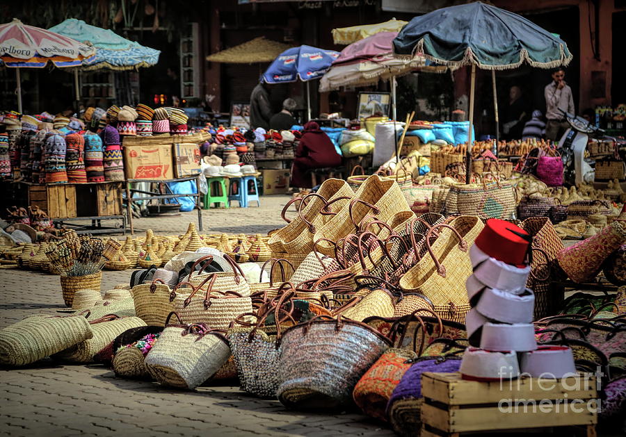 Outdoor Market Marrakesh  Photograph by Chuck Kuhn