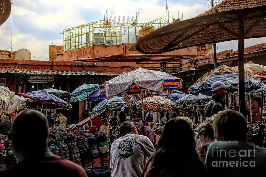 Outdoor Market Marrakesh Morocco  Photograph by Chuck Kuhn