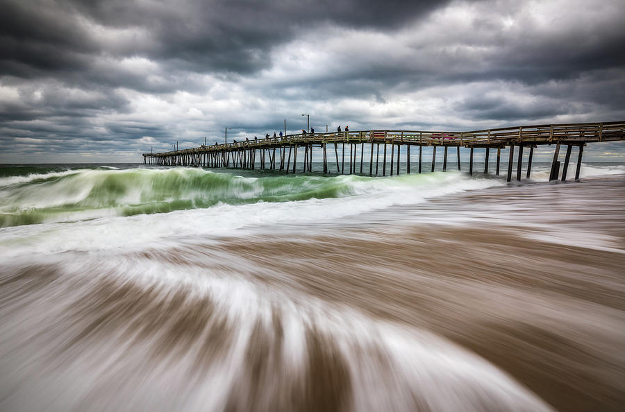 Outer Banks NC North Carolina Beach Seascape Photography OBX Photograph by Dave Allen