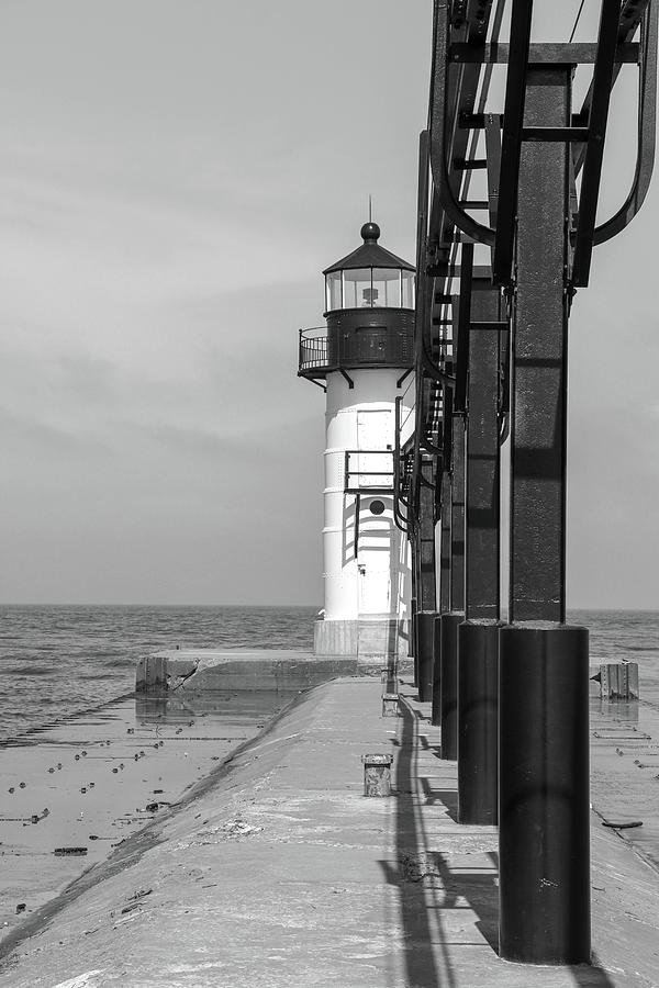 Outer Lighthouse B/w Photograph