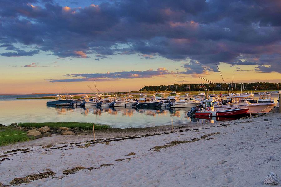 Outermost Harbor Marine Sunset Photograph by Marisa Geraghty Photography