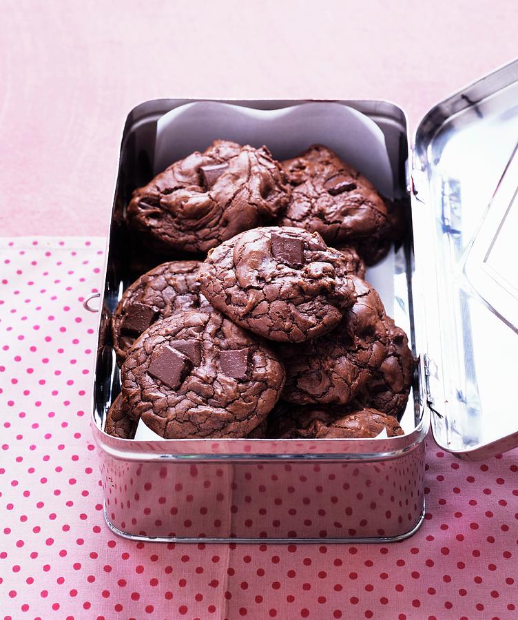Outrageous Chocolate Cookies Photograph by Clive Streeter