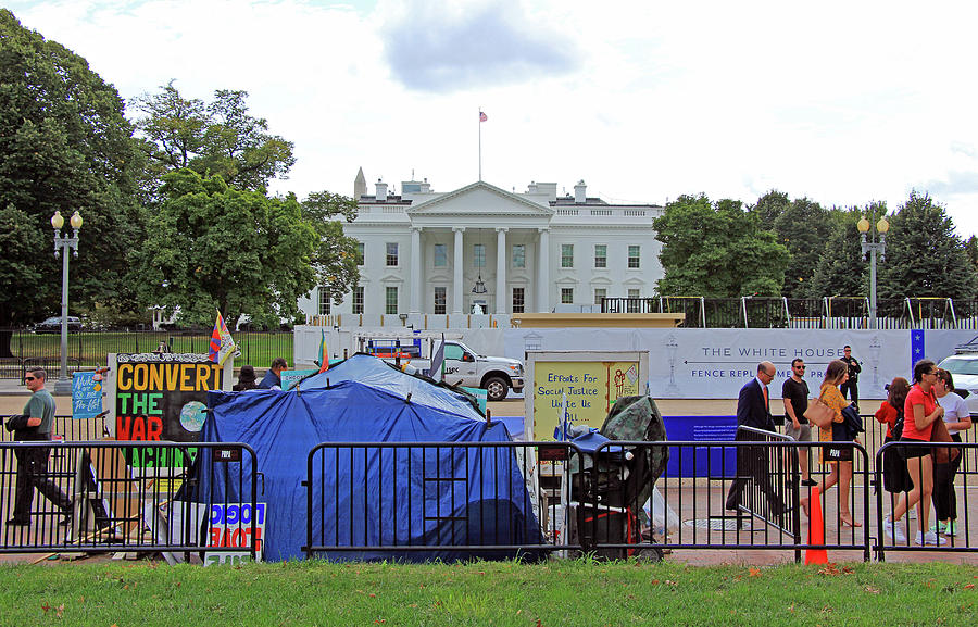 Outside Of The White House Photograph