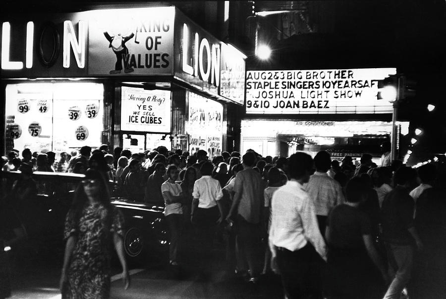 Outside The Fillmore East Photograph by Fred W. McDarrah Outside The Fillmore East Photograph by Fred W. McDarrah