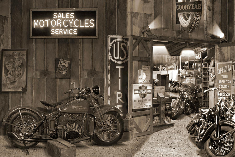 Outside The Motorcycle Shop Sp Photograph by Mike McGlothlen